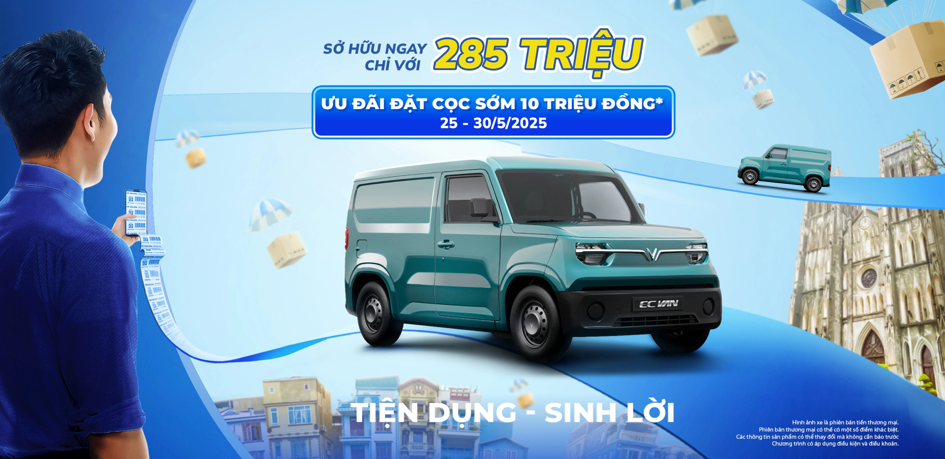 Đặt cọc sớm vinfast ec van